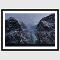 Moraine – Arctic Glacier Landscape Photography, Greenland Nature Print