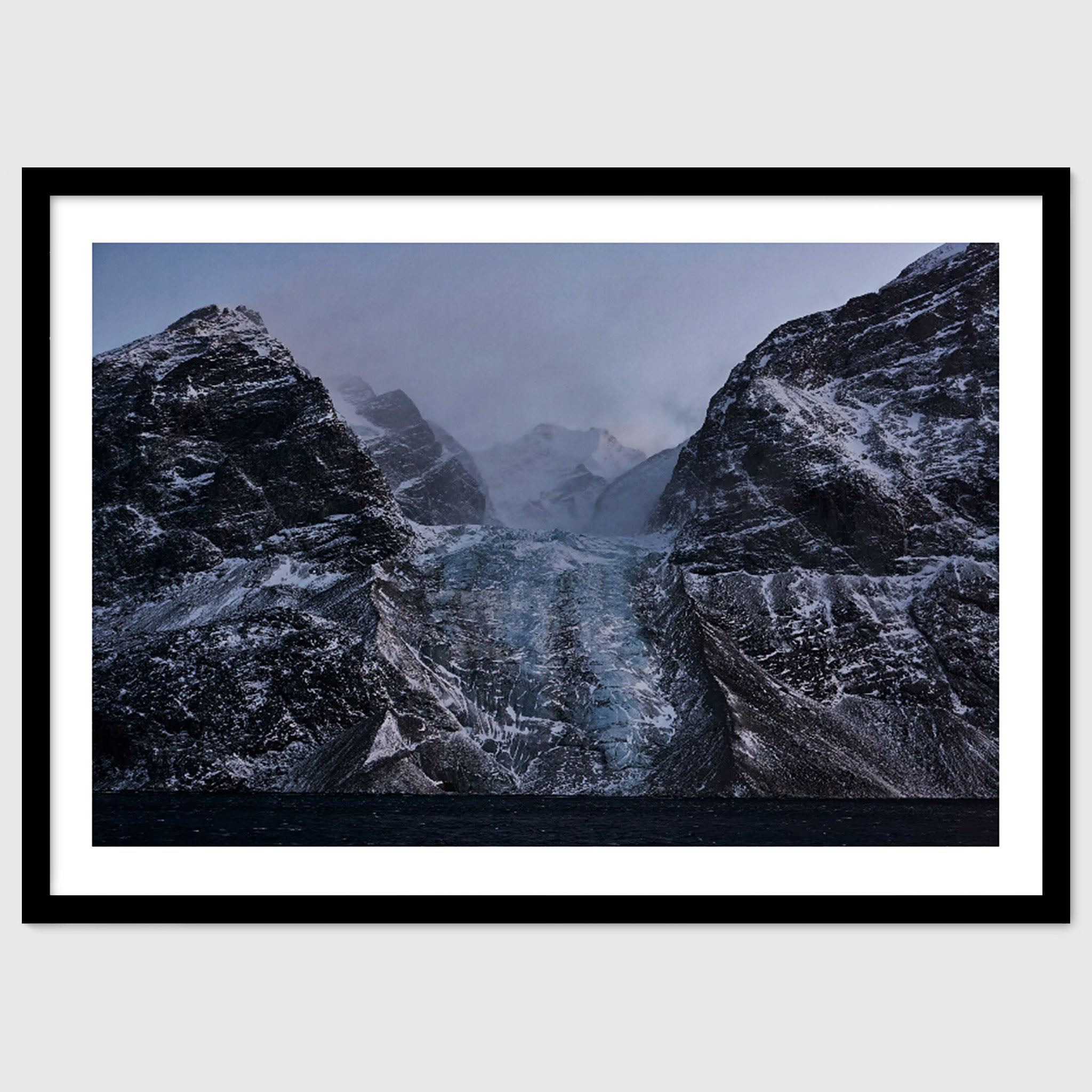 Moraine – Arctic Glacier Landscape Photography, Greenland Nature Print
