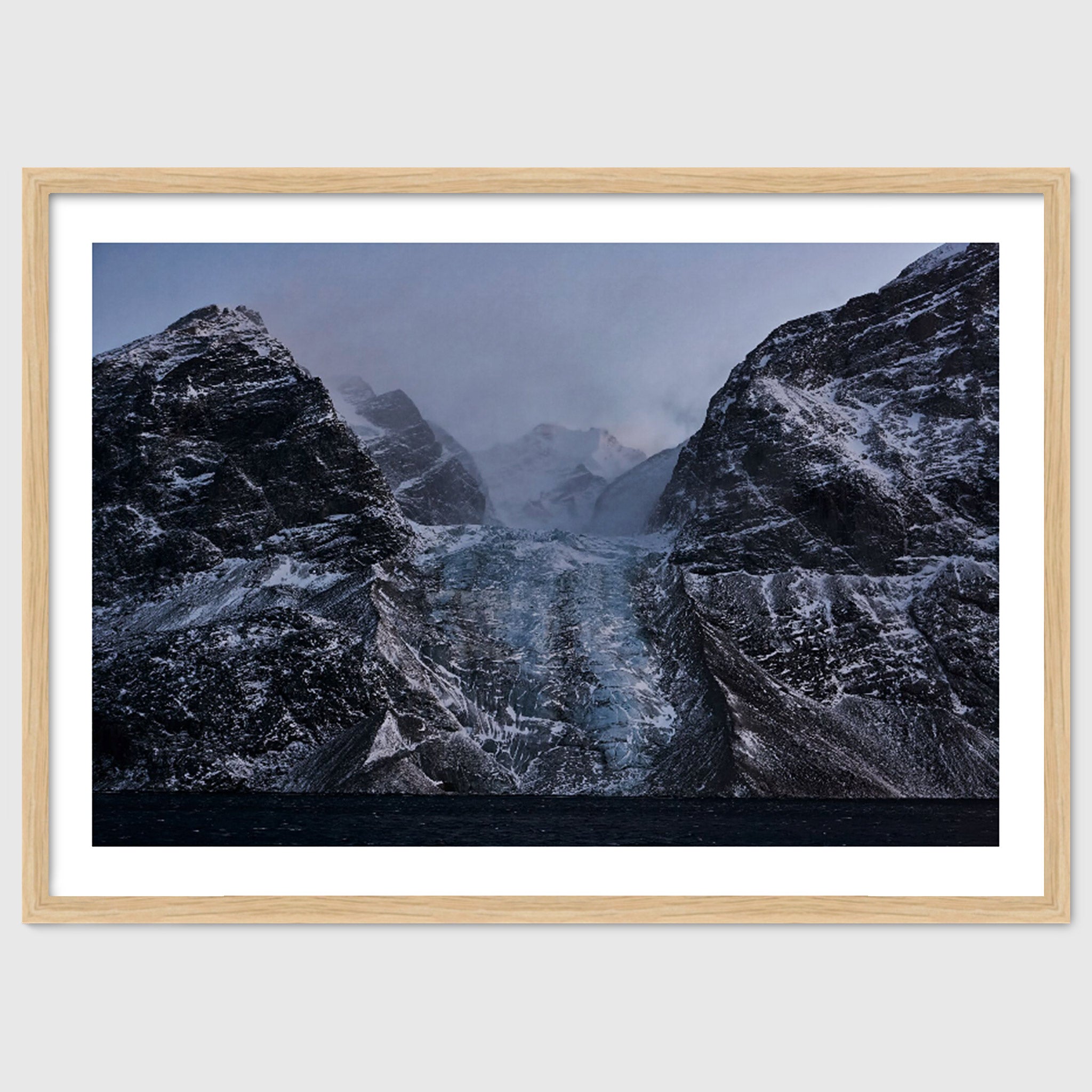 Moraine – Arctic Glacier Landscape Photography, Greenland Nature Print