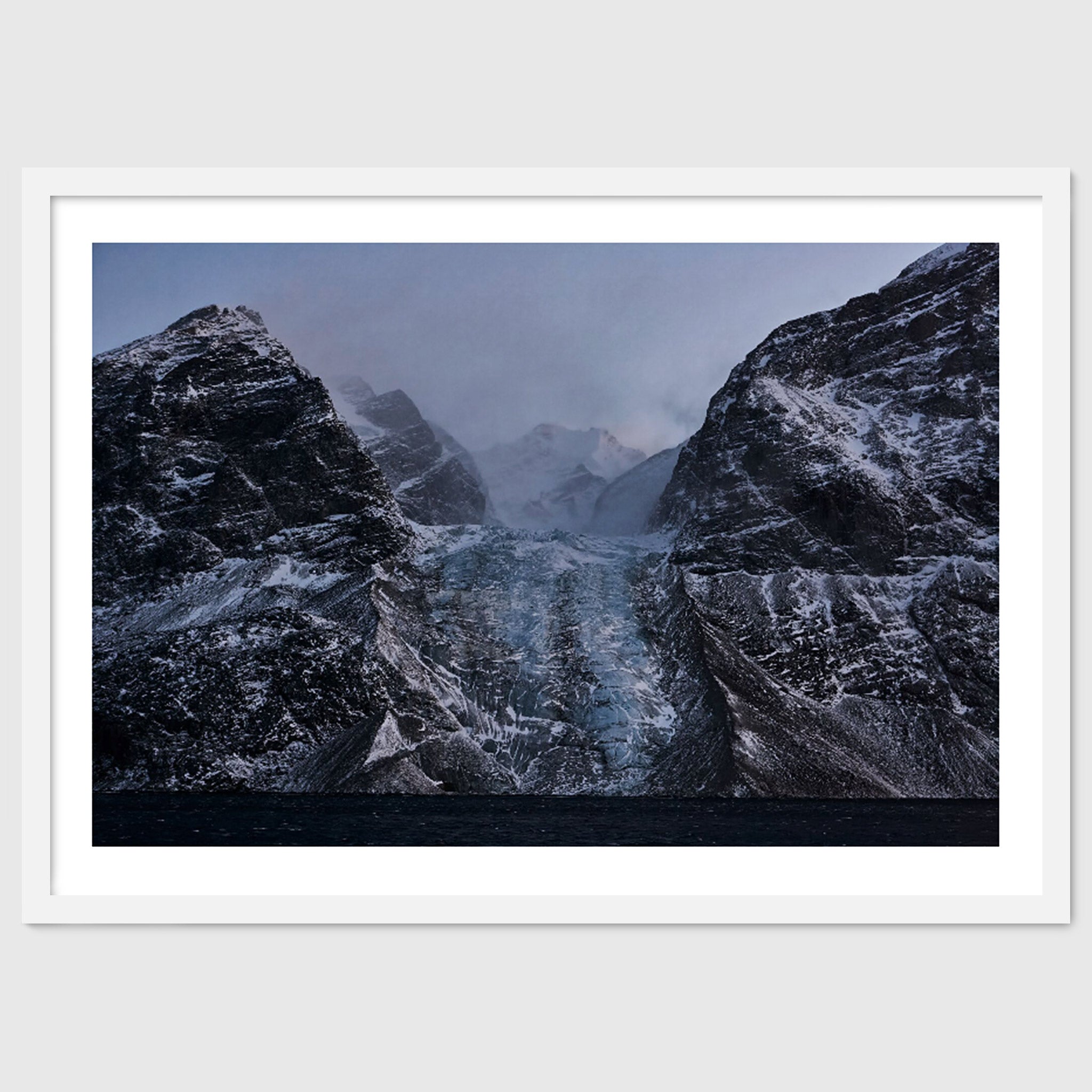 Moraine – Arctic Glacier Landscape Photography, Greenland Nature Print