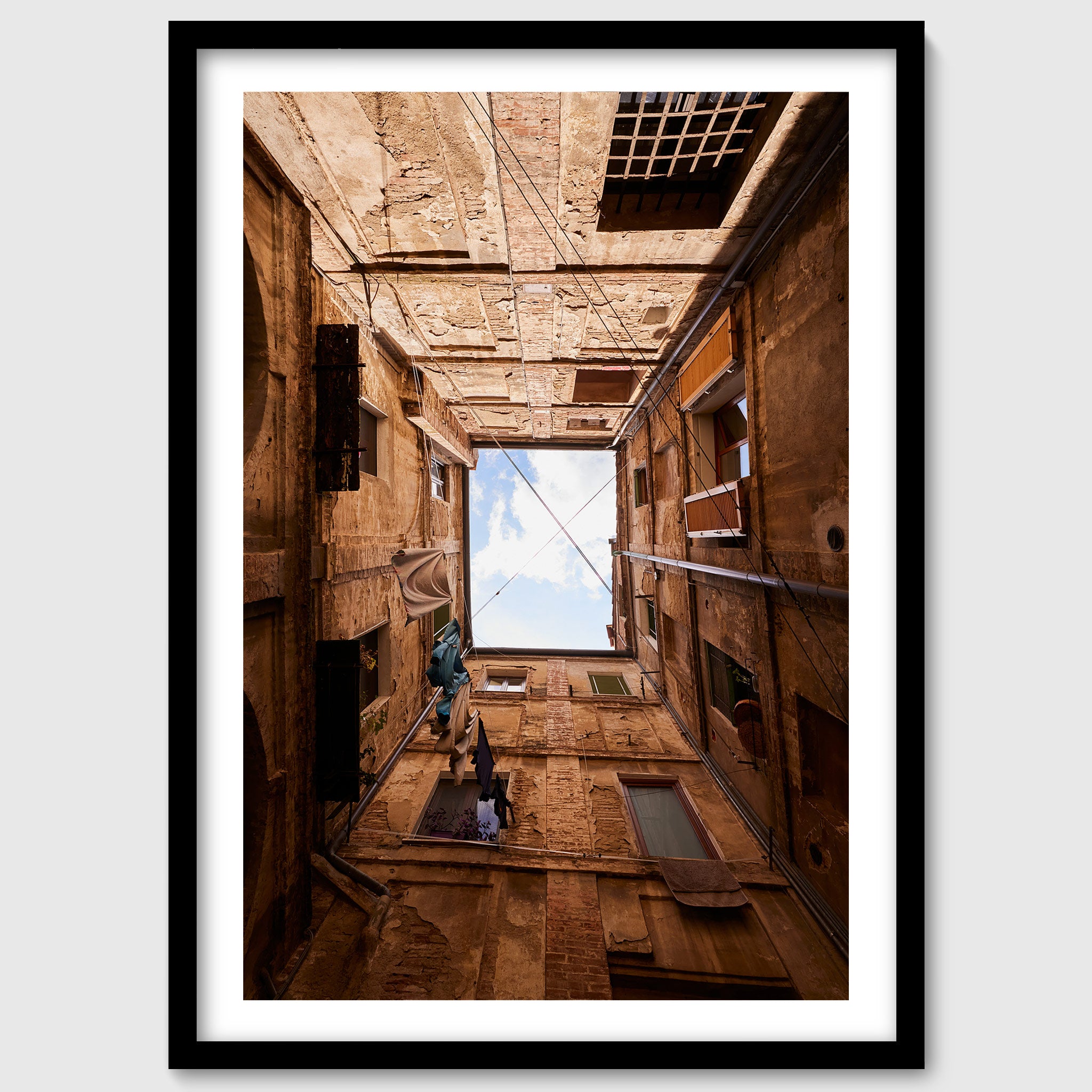 Quadrato di cielo – Italian Sky & Architecture Wall Art, Siena Print