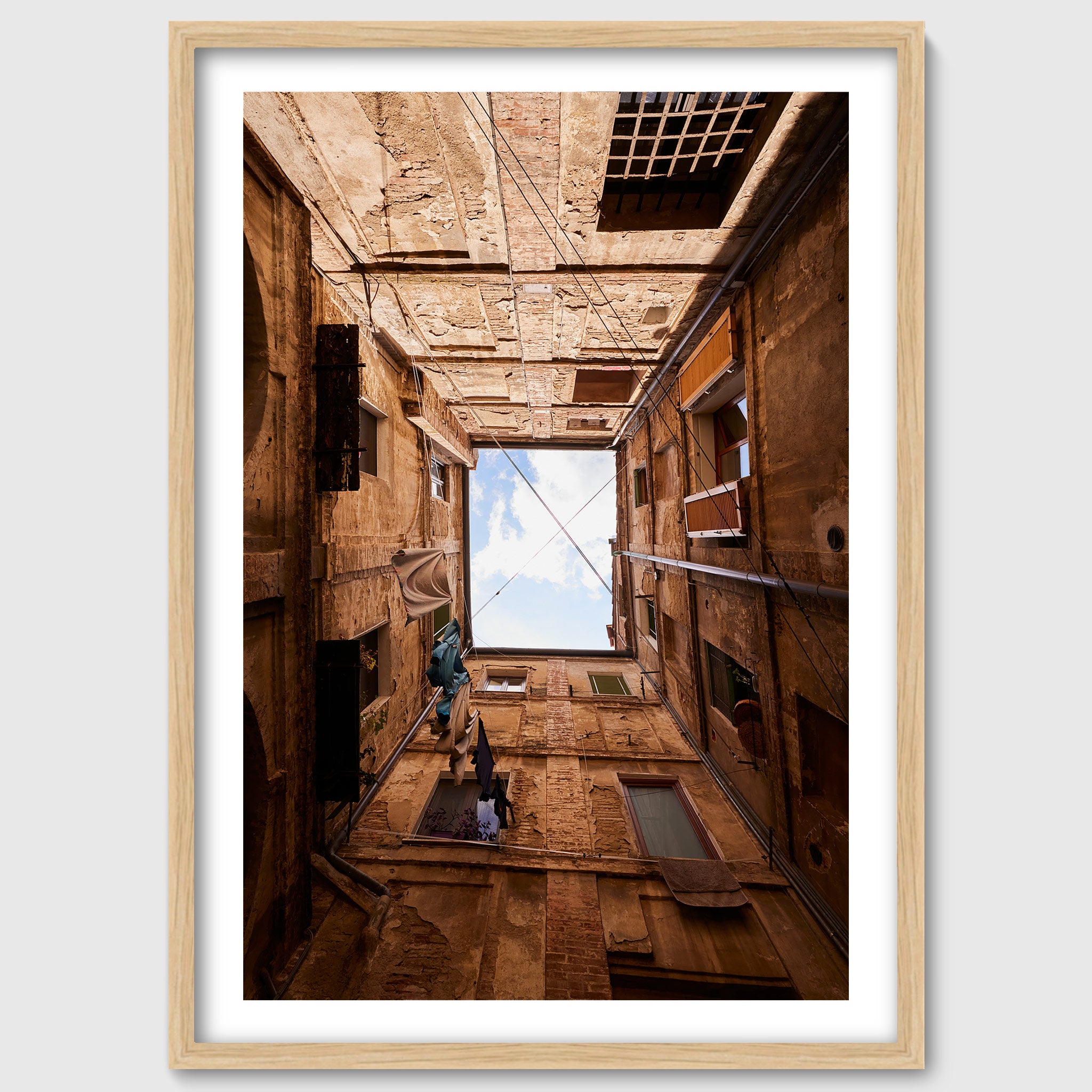 Quadrato di cielo – Italian Sky & Architecture Wall Art, Siena Print