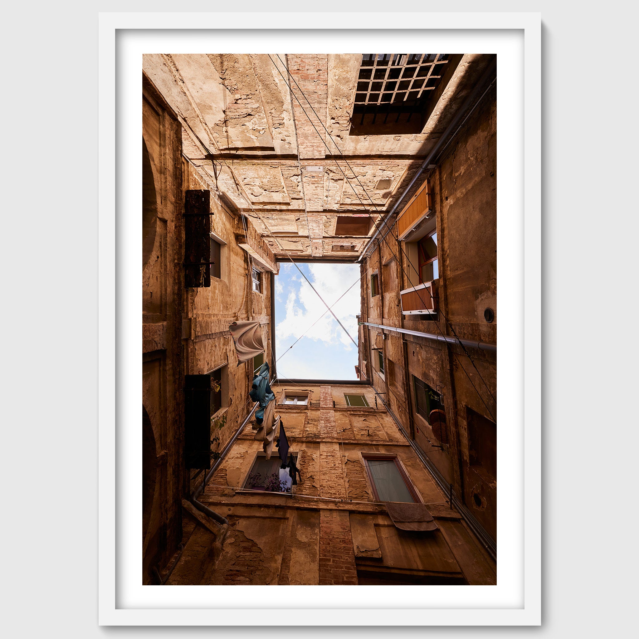 Quadrato di cielo – Italian Sky & Architecture Wall Art, Siena Print