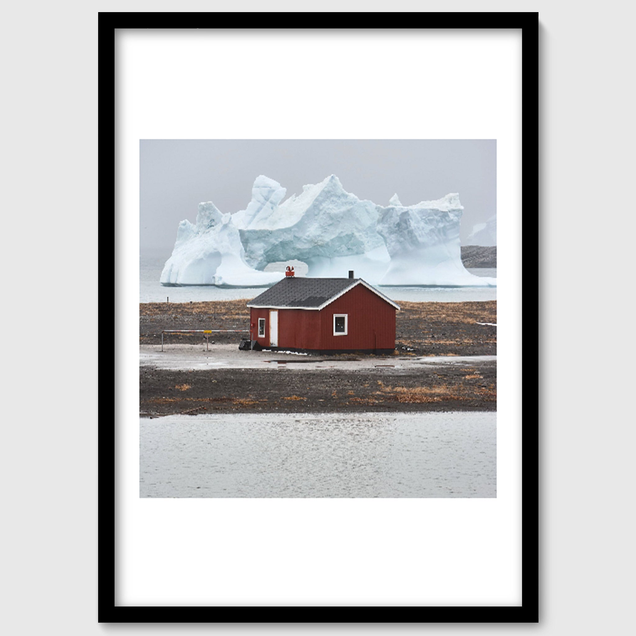The Red House – Greenland Arctic Landscape Photography, Nordic Wall Art