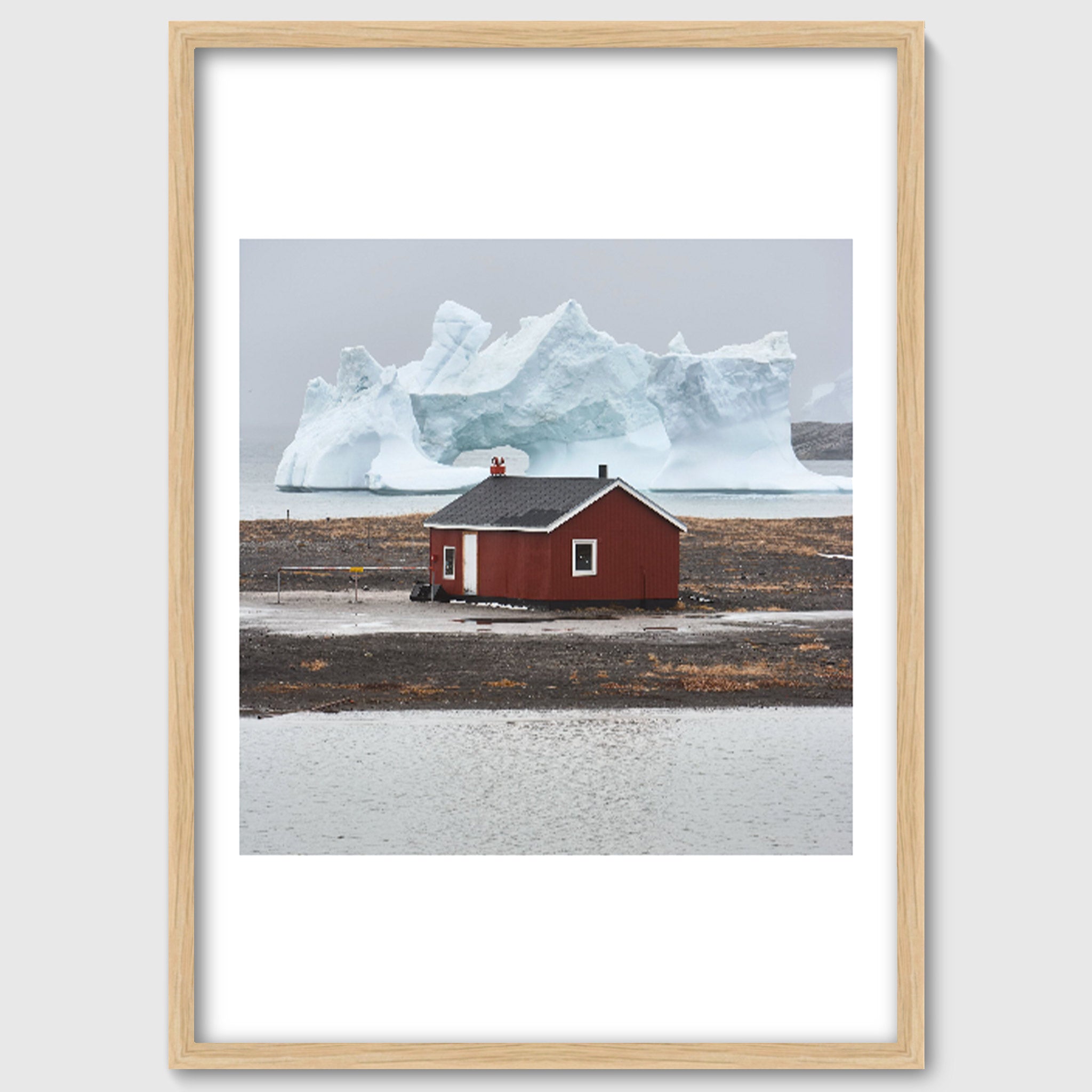 The Red House – Greenland Arctic Landscape Photography, Nordic Wall Art