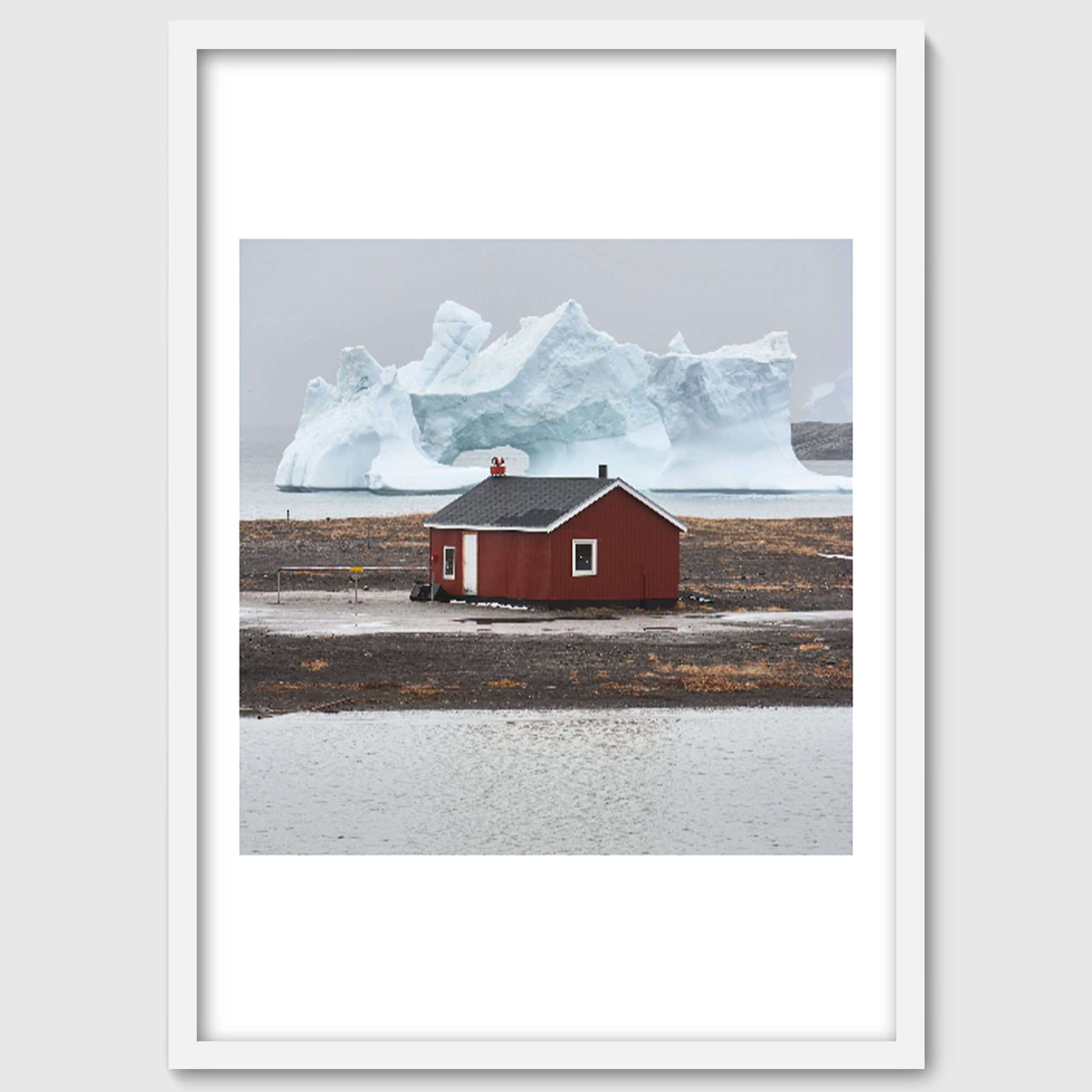 The Red House – Greenland Arctic Landscape Photography, Nordic Wall Art